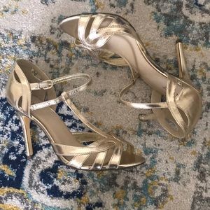 Gold dress heels